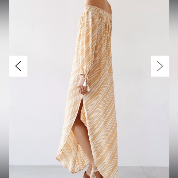 Faithful The Brand Yellow Striped Long Dress Size XS - Picture 2 of 13